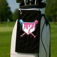 Baseball Base Drip Ice Cream Sports Fan Golf Towel thumb 2