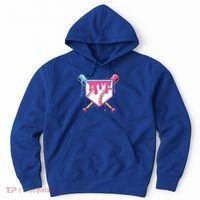 Baseball Base Drip Ice Cream Sports Fan Hoodie thumb 0