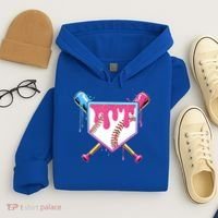 Baseball Base Drip Ice Cream Sports Fan Hoodie thumb 4
