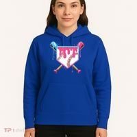 Baseball Base Drip Ice Cream Sports Fan Hoodie thumb 5