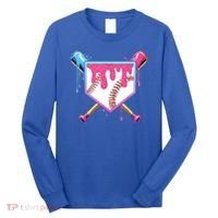 Baseball Base Drip Ice Cream Sports Fan Long Sleeve Shirt thumb 0