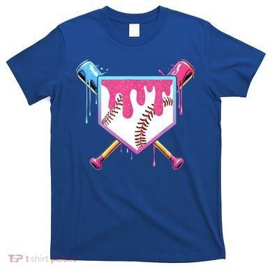 Baseball Base Drip Ice Cream Sports Fan T-Shirt