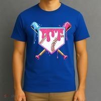 Baseball Base Drip Ice Cream Sports Fan T-Shirt thumb 3