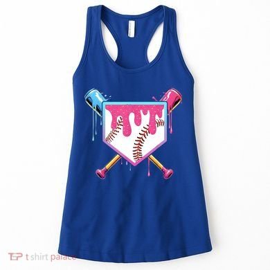 Baseball Base Drip Ice Cream Sports Fan Women's Tank Top