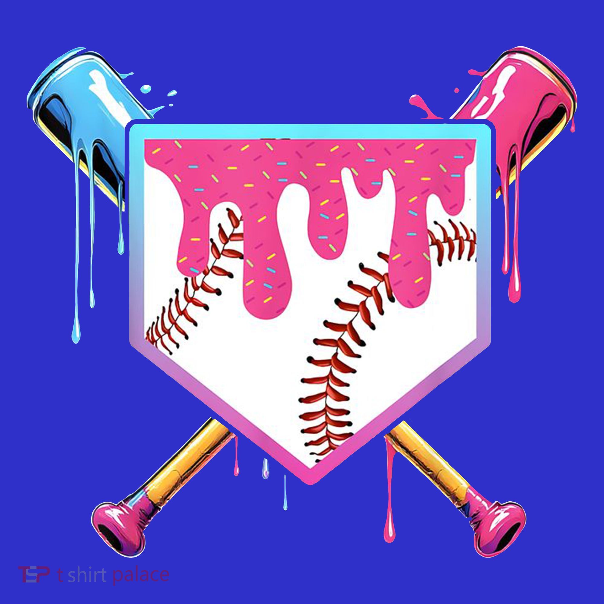 Baseball Base Drip Ice Cream Sports Fan Women's Tank Top