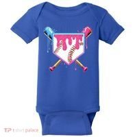 Baseball Base Drip Ice Cream Sports Fan Baby Bodysuit thumb 0