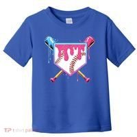 Baseball Base Drip Ice Cream Sports Fan Toddler T-Shirt thumb 0