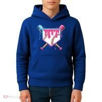 Baseball Base Drip Ice Cream Sports Fan Kids Hoodie thumb 4