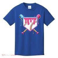 Baseball Base Drip Ice Cream Sports Fan Kids T-Shirt thumb 0
