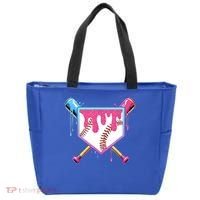Baseball Base Drip Ice Cream Sports Fan Tote Bag thumb 0