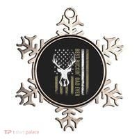 Best Buckin Dad Ever Deer Hunting Fathers Day American Flag Ornament thumb 0