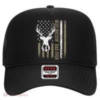 Best Buckin Dad Ever Deer Hunting Fathers Day American Flag Hat thumb 0
