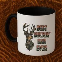 Best Buckin Dad Ever Funny Fathers Day Gift Coffee Mug thumb 2