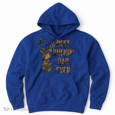 Best Buckin Dad Ever Funny Fathers Day Gift Hoodie