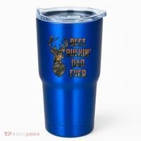 Best Buckin Dad Ever Funny Fathers Day Gift Tumbler thumb 0