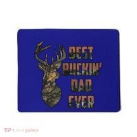Best Buckin Dad Ever Funny Fathers Day Gift Mousepad thumb 0