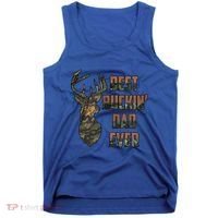 Best Buckin Dad Ever Funny Fathers Day Gift Tank Top thumb 0