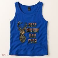 Best Buckin Dad Ever Funny Fathers Day Gift Tank Top thumb 2