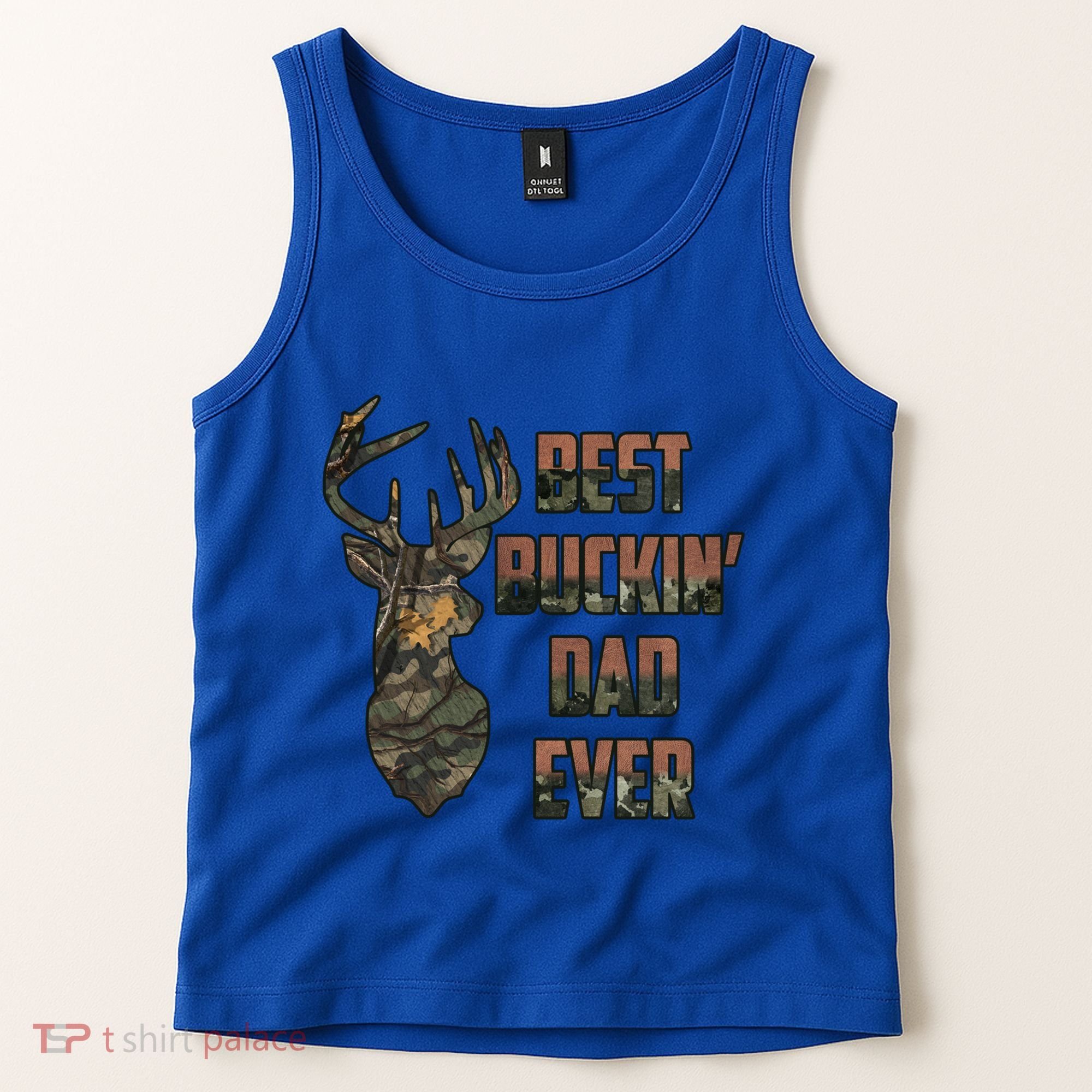 Best Buckin Dad Ever Funny Fathers Day Gift Tank Top