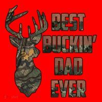 Best Buckin Dad Ever Funny Fathers Day Gift Santa Hat thumb 1