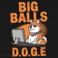 Big Balls D.O.G.E Doge Funny Ornament thumb 1