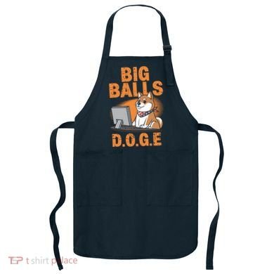Big Balls D.O.G.E Doge Funny Apron