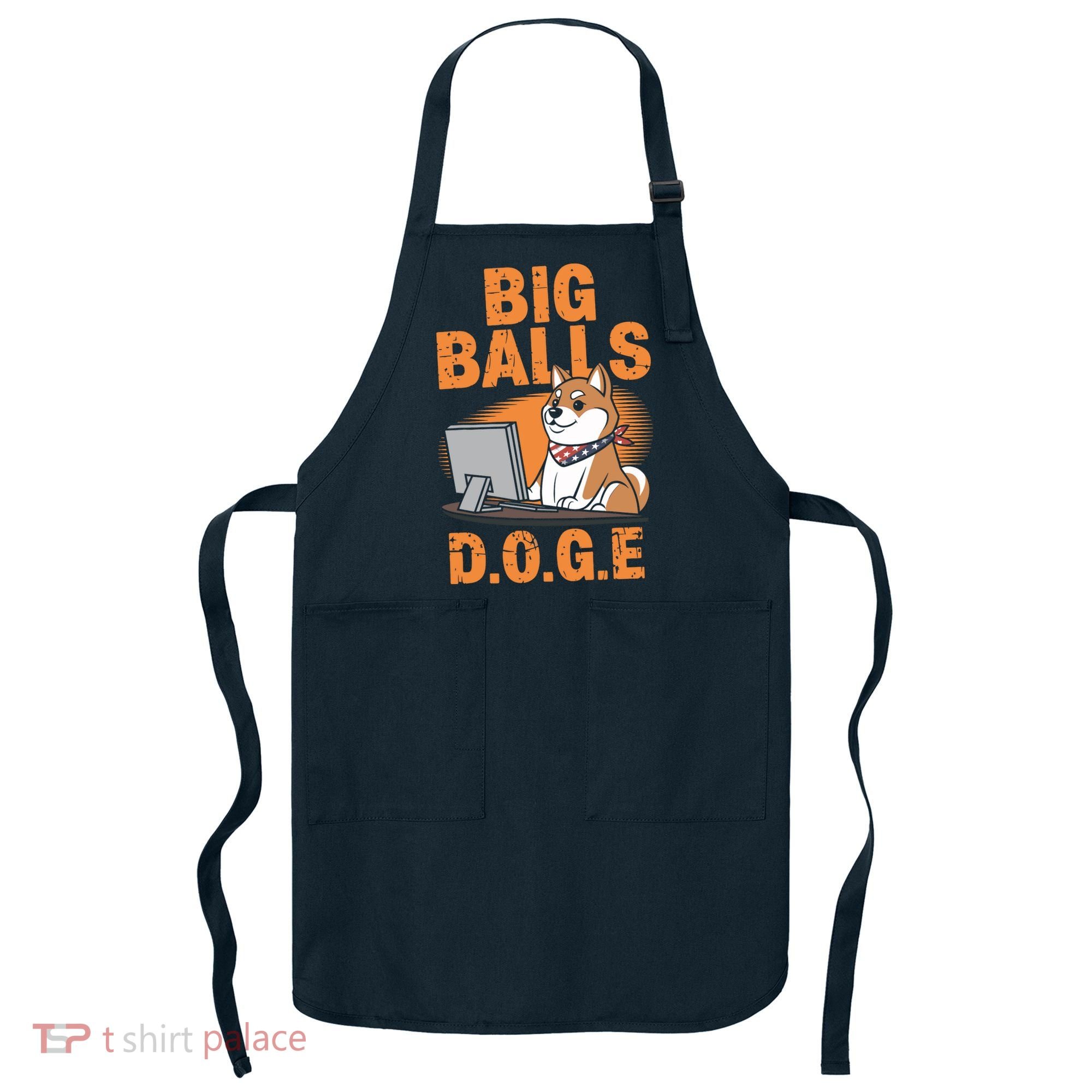 Big Balls D.O.G.E Doge Funny Apron
