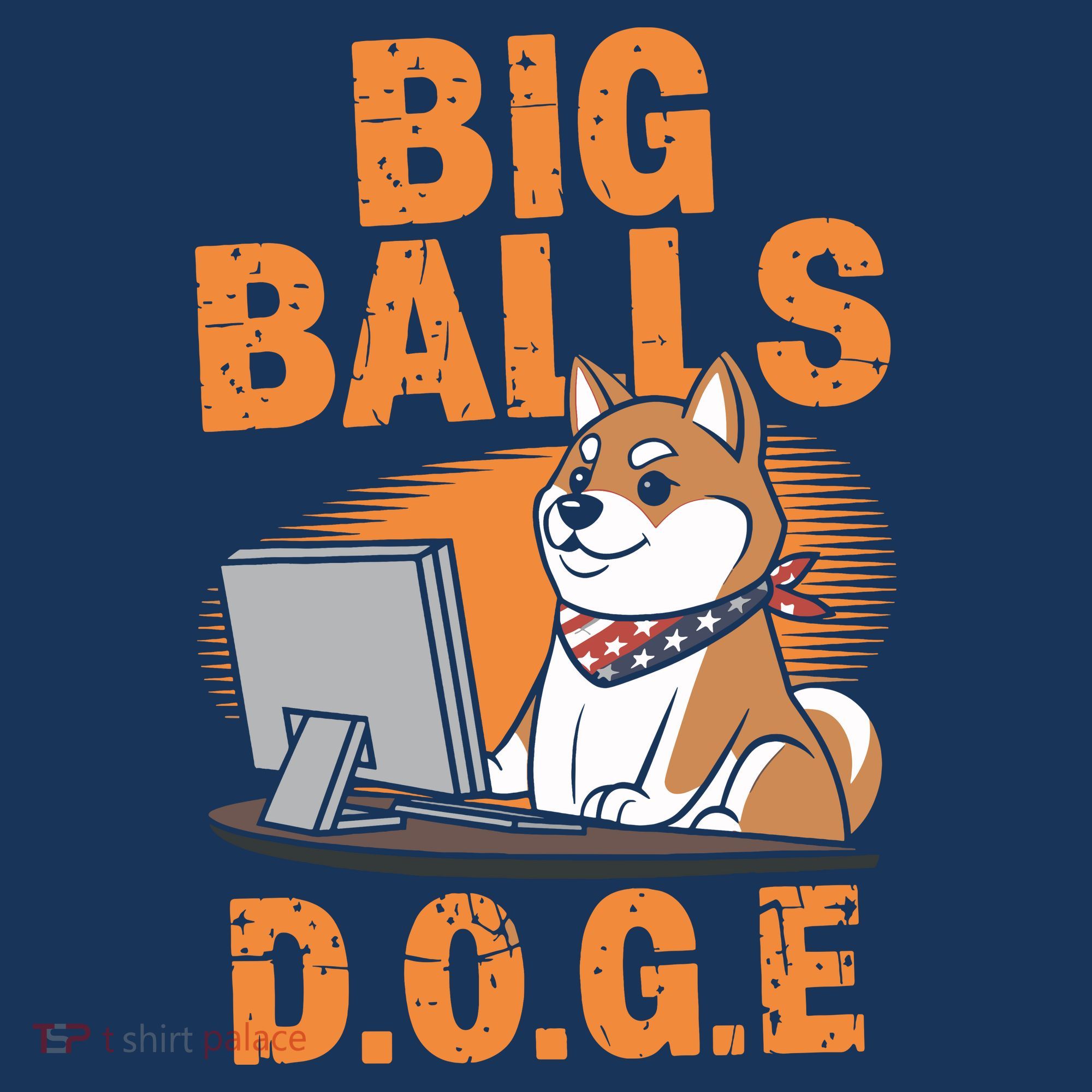 Big Balls D.O.G.E Doge Funny Apron