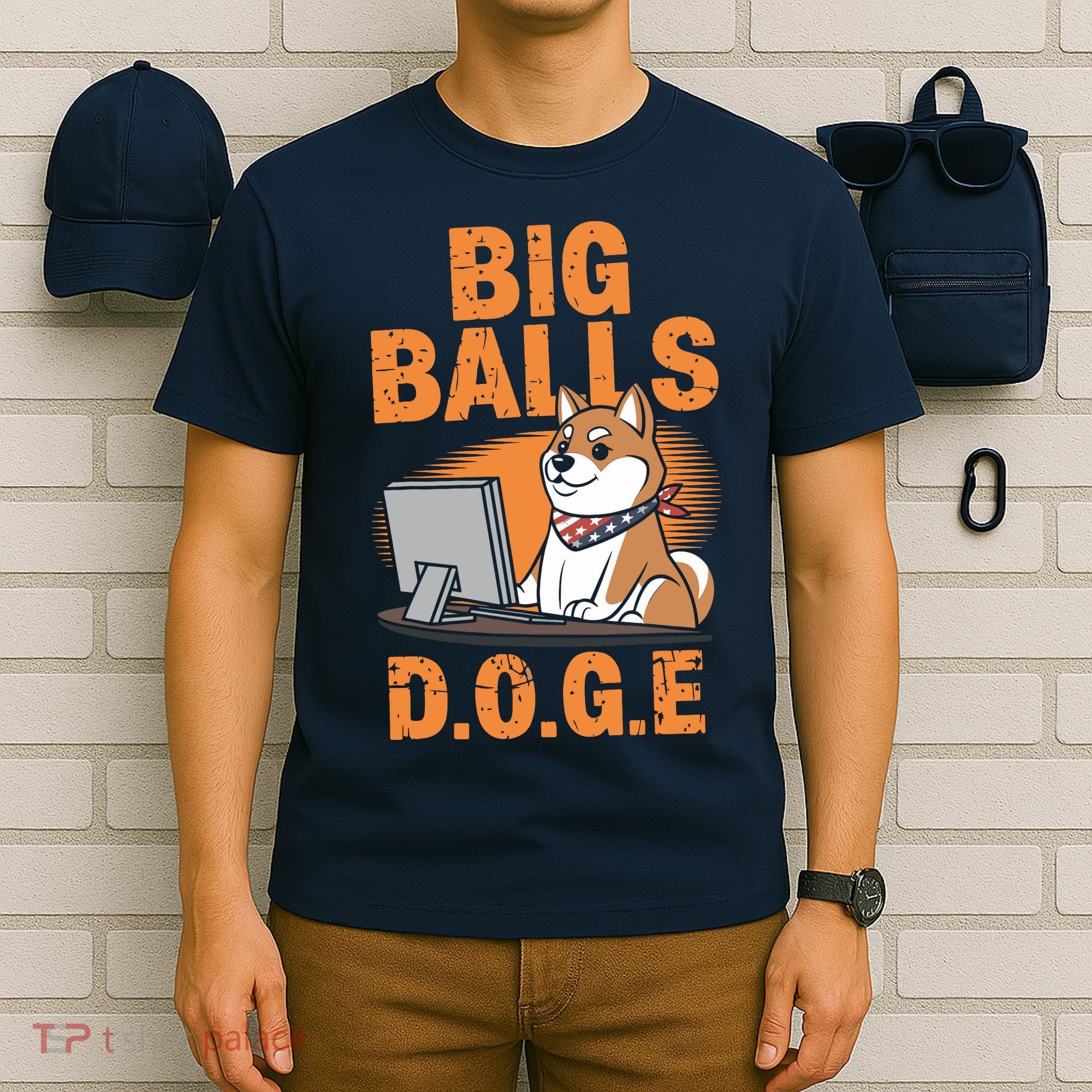 Big Balls D.O.G.E Doge Funny T-Shirt