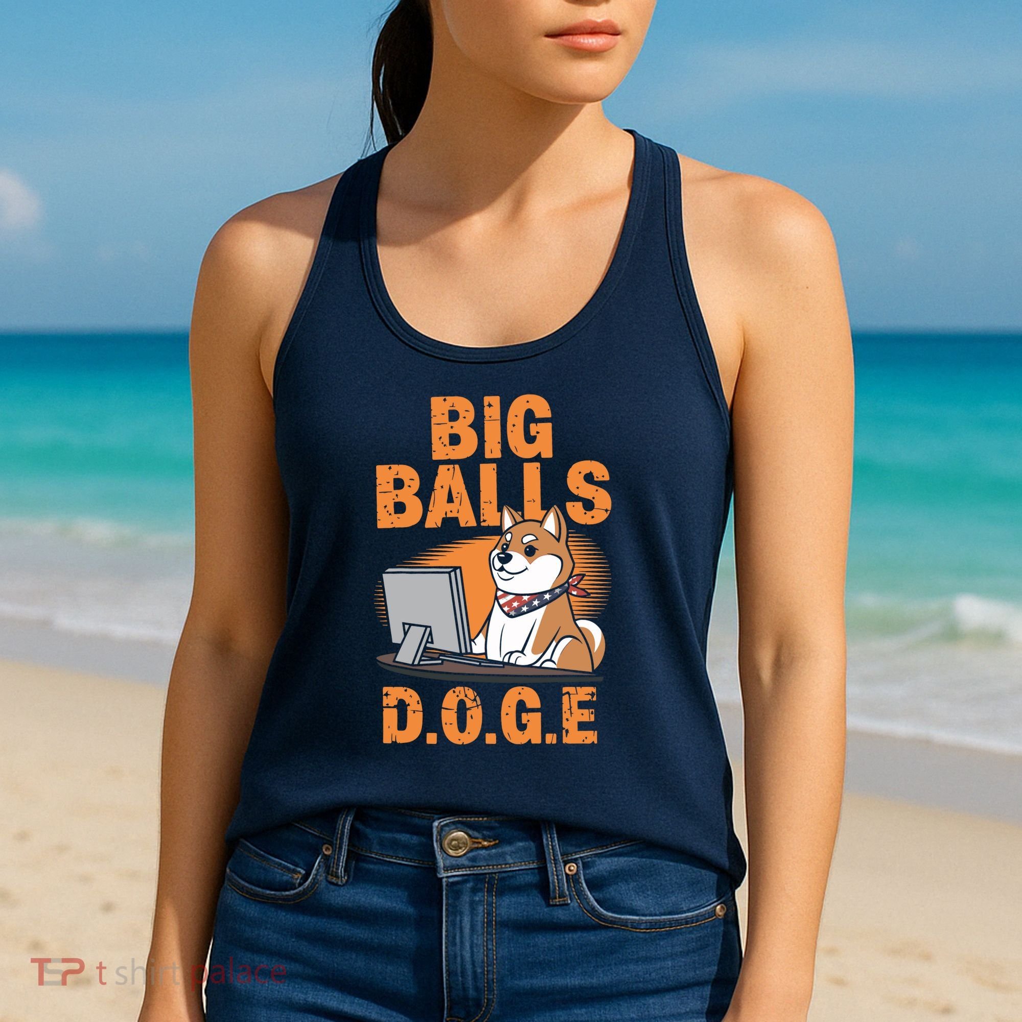Big Balls D.O.G.E Doge Funny Women's Tank Top