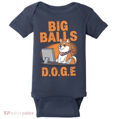Big Balls D.O.G.E Doge Funny Baby Bodysuit