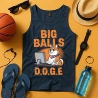 Big Balls D.O.G.E Doge Funny Tank Top thumb 4