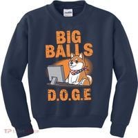 Big Balls D.O.G.E Doge Funny Kids Sweatshirt thumb 0
