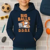 Big Balls D.O.G.E Doge Funny Kids Hoodie thumb 2