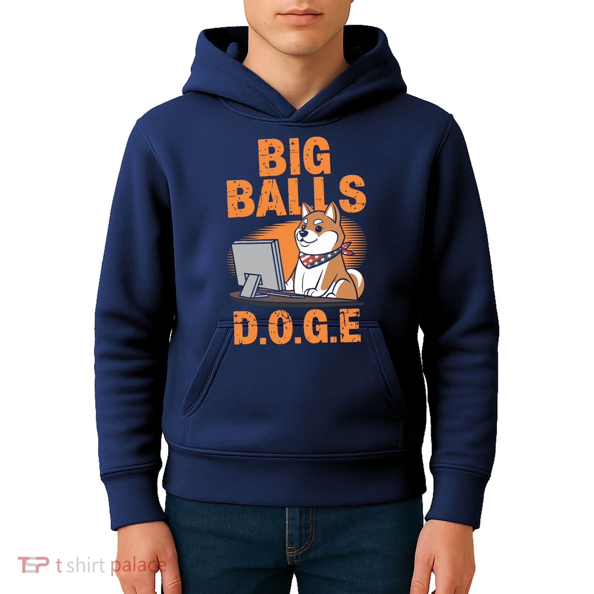 Big Balls D.O.G.E Doge Funny Kids Hoodie
