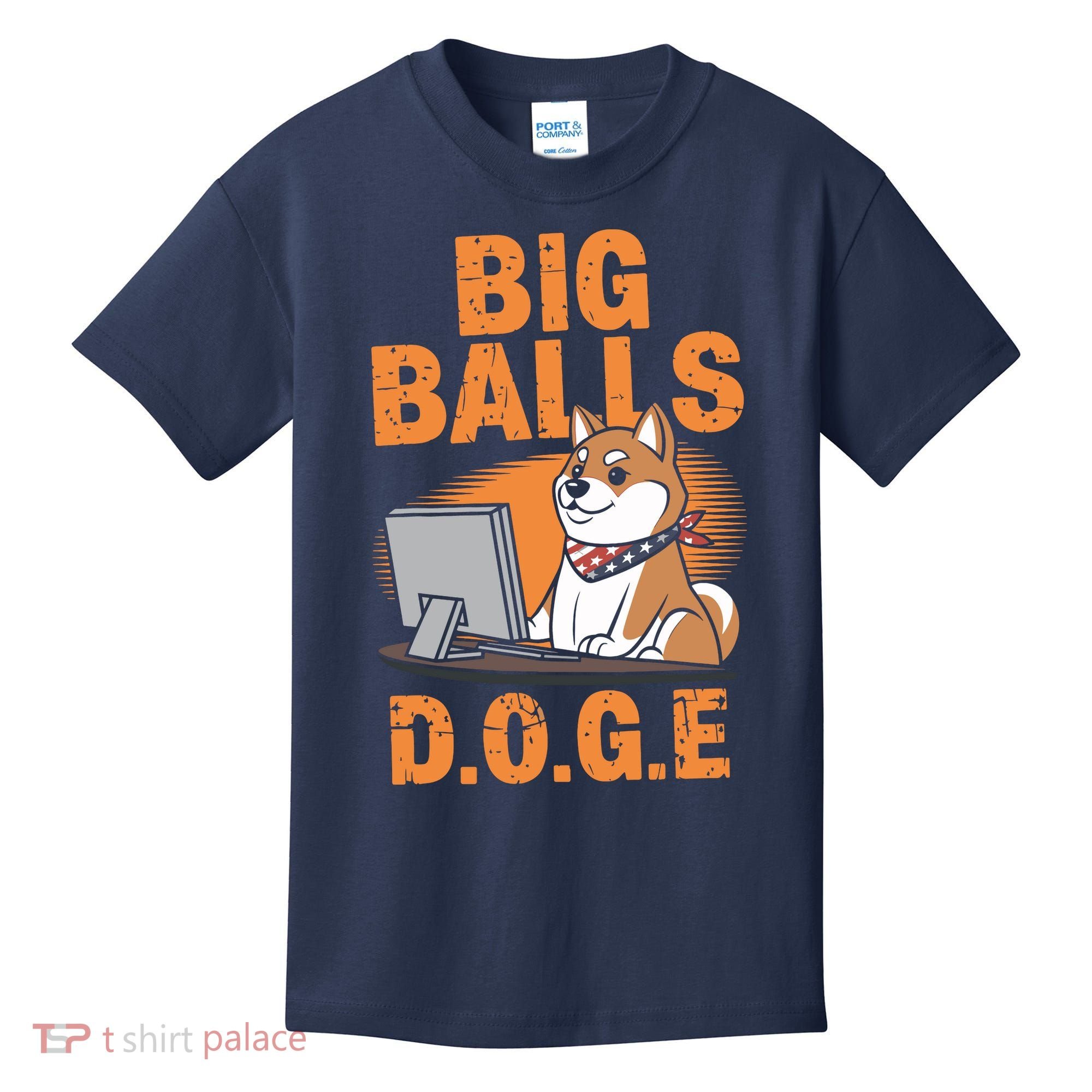 Big Balls D.O.G.E Doge Funny Kids T-Shirt
