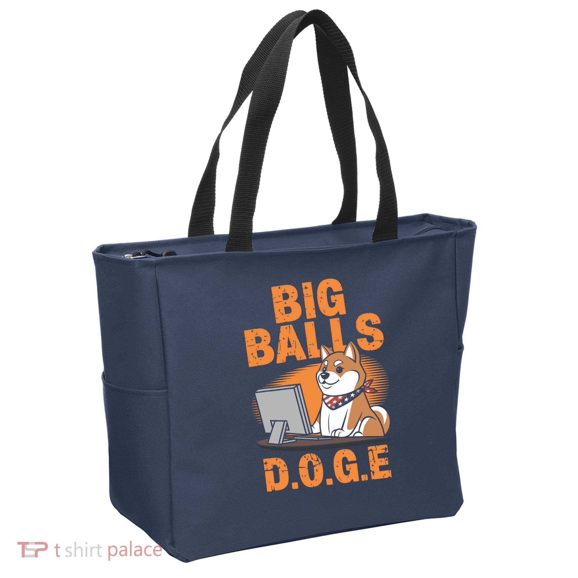 Big Balls D.O.G.E Doge Funny Tote Bag