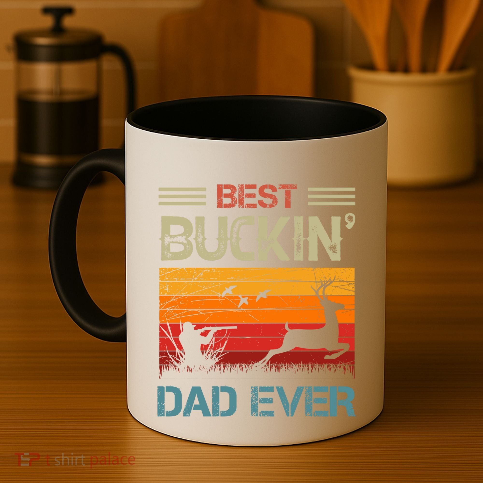 Best Buckin Dad Ever Deer Hunters Christmas Dad Funny Gift Coffee Mug