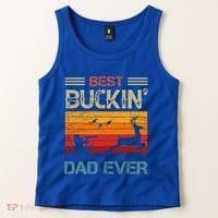 Best Buckin Dad Ever Deer Hunters Christmas Dad Funny Gift Tank Top thumb 2
