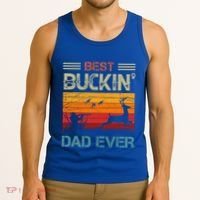 Best Buckin Dad Ever Deer Hunters Christmas Dad Funny Gift Tank Top thumb 3