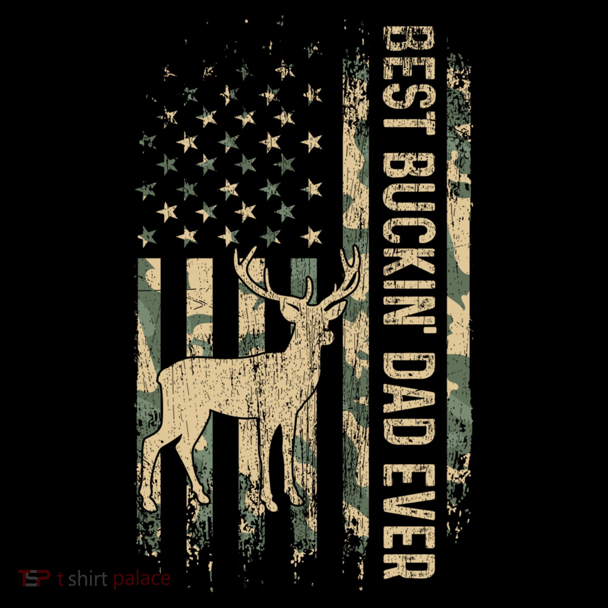 Best Buckin Dad Ever American Flag FatherS Day Cute Gift Coffee Mug