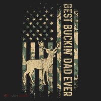 Best Buckin Dad Ever American Flag FatherS Day Cute Gift Beanie thumb 2