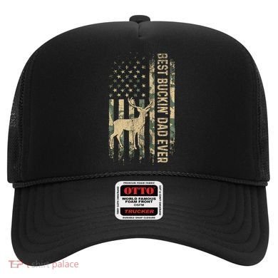 Best Buckin Dad Ever American Flag FatherS Day Cute Gift Hat