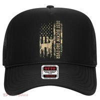 Best Buckin Dad Ever American Flag FatherS Day Cute Gift Hat thumb 0