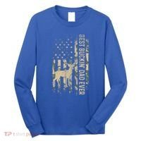 Best Buckin Dad Ever American Flag FatherS Day Cute Gift Long Sleeve Shirt thumb 0
