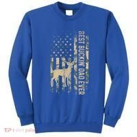 Best Buckin Dad Ever American Flag FatherS Day Cute Gift Sweatshirt thumb 0