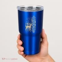 Best Buckin Dad Ever American Flag FatherS Day Cute Gift Tumbler thumb 2