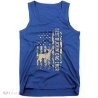 Best Buckin Dad Ever American Flag FatherS Day Cute Gift Tank Top thumb 0