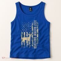 Best Buckin Dad Ever American Flag FatherS Day Cute Gift Tank Top thumb 2