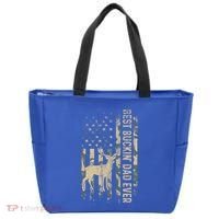 Best Buckin Dad Ever American Flag FatherS Day Cute Gift Tote Bag thumb 0